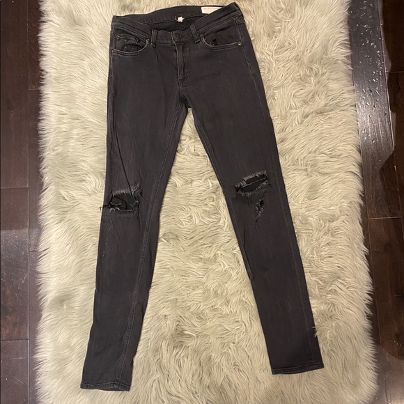 Rag & Bone distressed black skinny jeans - Picture 7 of 7